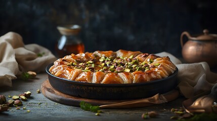 Indulge in the sweet symphony of flaky layers and nutty goodness. A delightful treat that melts in your mouth!