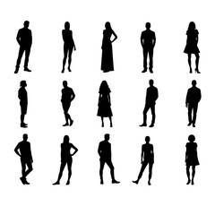 business people silhouettes