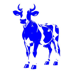 blue cow icon