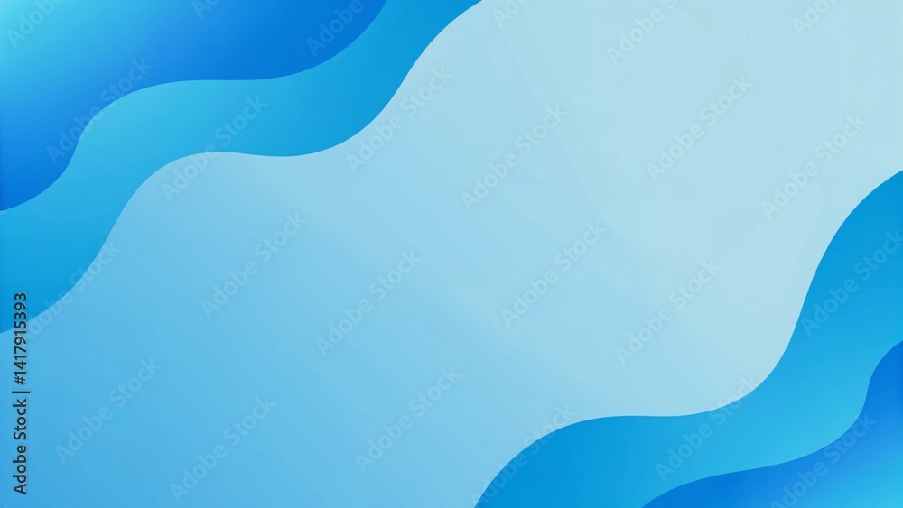Aufkleber Abstract blue modern vector background with minimalist dynamic and smooth wave shapes abstract background. Stylish flow lines, futuristic design, elegant curves, tech-inspired motion graphics