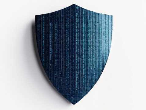 Shield layout with Binary Code Pattern on Smooth Surface