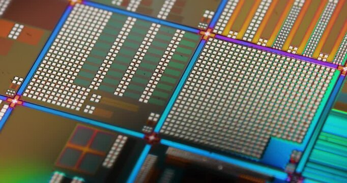 Silicon semiconductor wafer close-up. In electronics, a wafer also called a slice or substrate is a thin slice of semiconductor, a crystalline silicon, used for the fabrication of integrated circuits