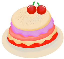 cake with cherry