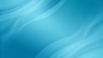 Obraz premium Abstract flowing wave background in teal with soft gradients and line patterns, smooth, elegant, modern, digital art backdrop with futuristic style and calming visual aesthetic