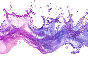 Vibrant purple liquid splash