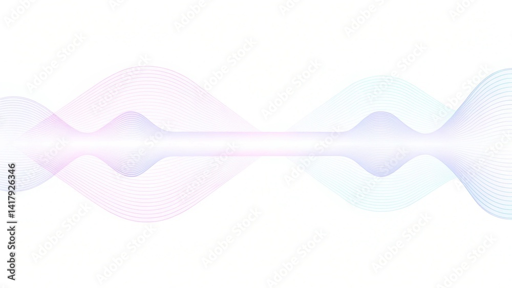 Aufkleber Abstract technology concept wave flow science connection futuristic colorful digital innovation background network particles motion design energy visualization