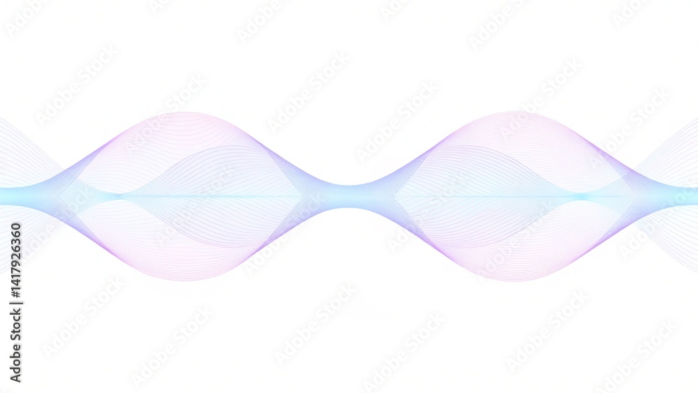 Aufkleber Abstract technology concept wave flow science connection futuristic colorful digital innovation background network particles motion design energy visualization