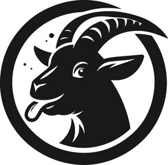 Goat vector silhouette