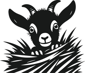 Goat vector silhouette