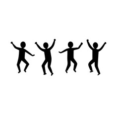 International dance day 29 april. icon vector logo