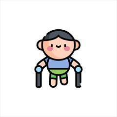 3d man with a magnifying glass