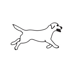 vector illustration of a dog