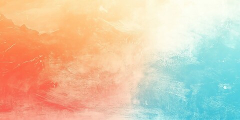 Obraz premium A calming blend of orange and blue creates a textured abstract background perfect for websites or design projects. Use it to add a peaceful mood to your work.