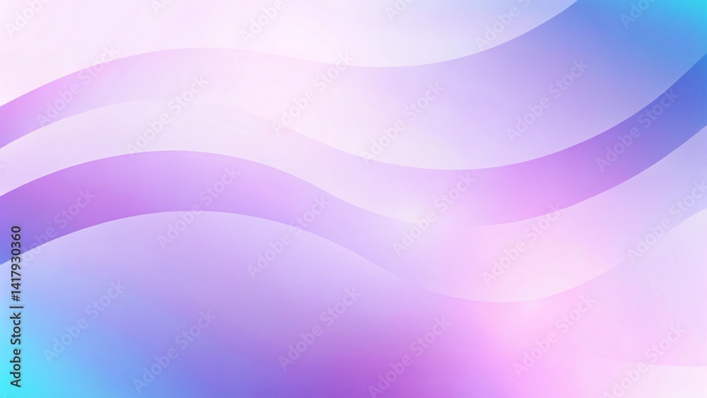 Poster blue and purple elegand background with wavy lines, abstract gradient waves design with smooth flowi