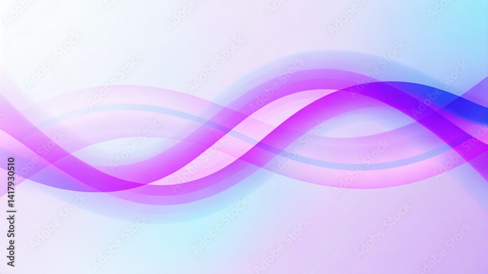 Aufkleber blue and purple elegand background with wavy lines, abstract gradient waves design with smooth flowi