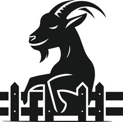 Goat vector silhouette