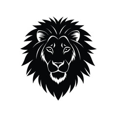 Obraz premium lion head silhouette