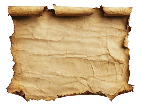 Aged parchment scroll, vintage texture - Powered by Adobe