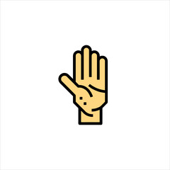 Obraz premium hand sign vector