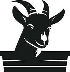 Goat vector silhouette