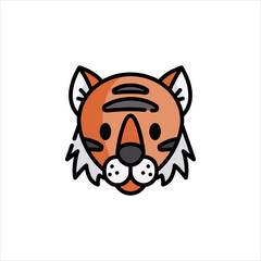 tiger head vector