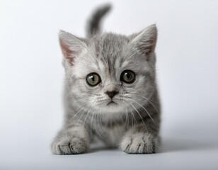 cat isolated on white