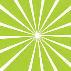 Abstract background with Classic vintage sun rays pattern. green and white swirling pattern background