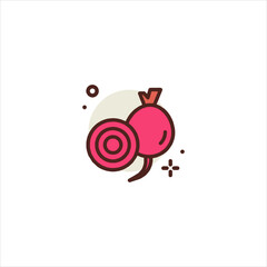 vector illustration of an apple