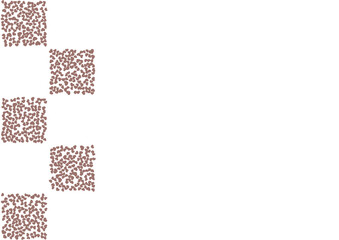 ハート柄の背景 茶系の単色 ハート