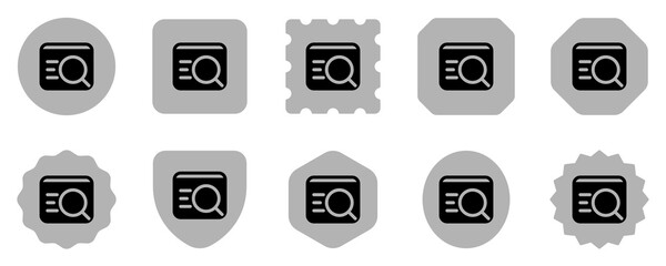 Editable web search, find vector icon. SEO, marketing, business. Part of a big icon set family. Perfect for web and app interfaces, presentations, infographics, etc