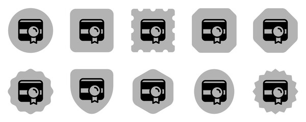 Editable web certificate vector icon. SEO, marketing, business. Part of a big icon set family. Perfect for web and app interfaces, presentations, infographics, etc