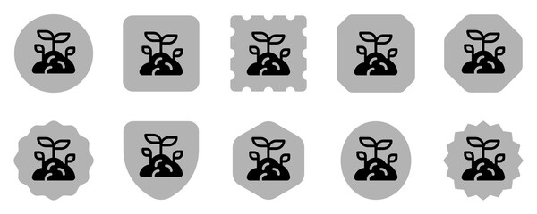 Editable seedling, plant, growing seed vector icon. Gardening, landscaping, horticulture. Part of a big icon set family. Perfect for web and app interfaces, presentations, infographics, etc