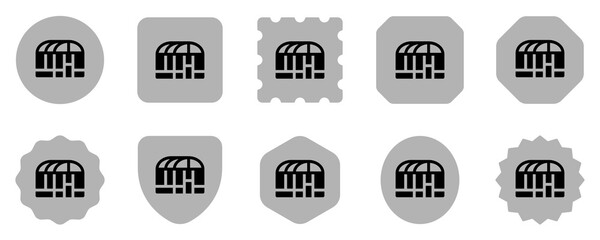 Editable glass house, greenhouse vector icon. Gardening, building, horticulture. Part of a big icon set family. Perfect for web and app interfaces, presentations, infographics, etc