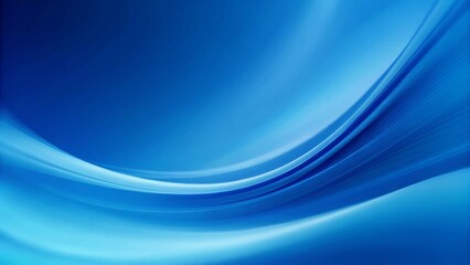 Smooth blue curve design blending with blurred lines creates a light blue gradient abstract banner background with ample copy space image, ideal for modern web headers or elegant presentations