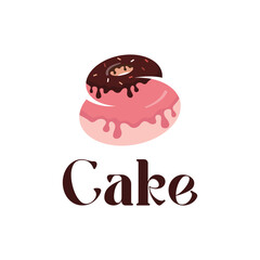 Sweat cake logo design template