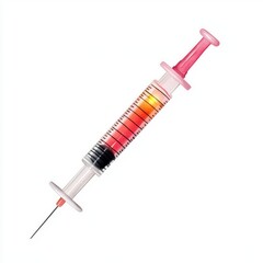 Glowing Liquid in Medical Syringe for Innovative Health Solutions