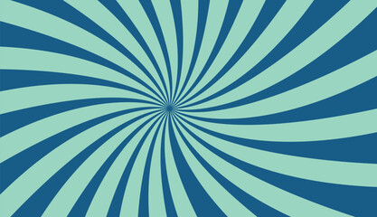 blue sunburst background, Abstract background with rays, Comics Blue background