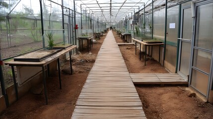 Insect farming facility with greenhouses providing controlled temperature and natural environments for cultivating larvae and insects for sustainable agriculture