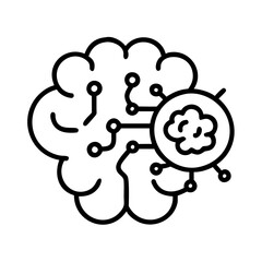 Artificial intelligence brain machine learning ai neural network deep learning technology concept