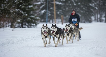 Dogsledding Race Photo
