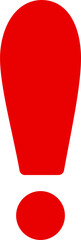 Red Caution Sign Exclamation for Safety Precaution