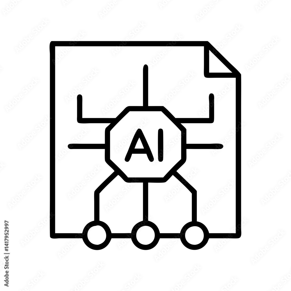 Aufkleber ai artificial intelligence machine learning deep learning neural network data science technology ico