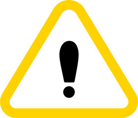 Caution Triangle Sign for Safety Use