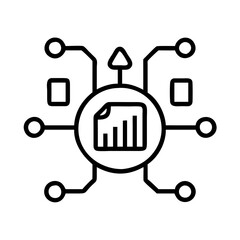 Data analysis report diagram network connection information technology business chart graph diagram