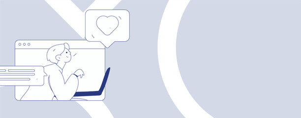 Flat vector illustration of business people operating work scene
