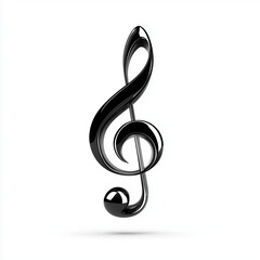 Fototapeta premium Music Note Icon on White Background