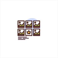 set of vector icons