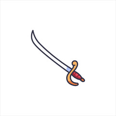 fishing hook vector illustration