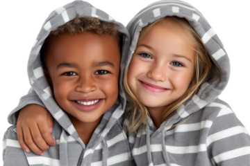 Heartfelt Harmony: Radiant Smiles of United Childhood