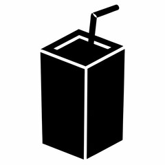 milk carton isolated on white